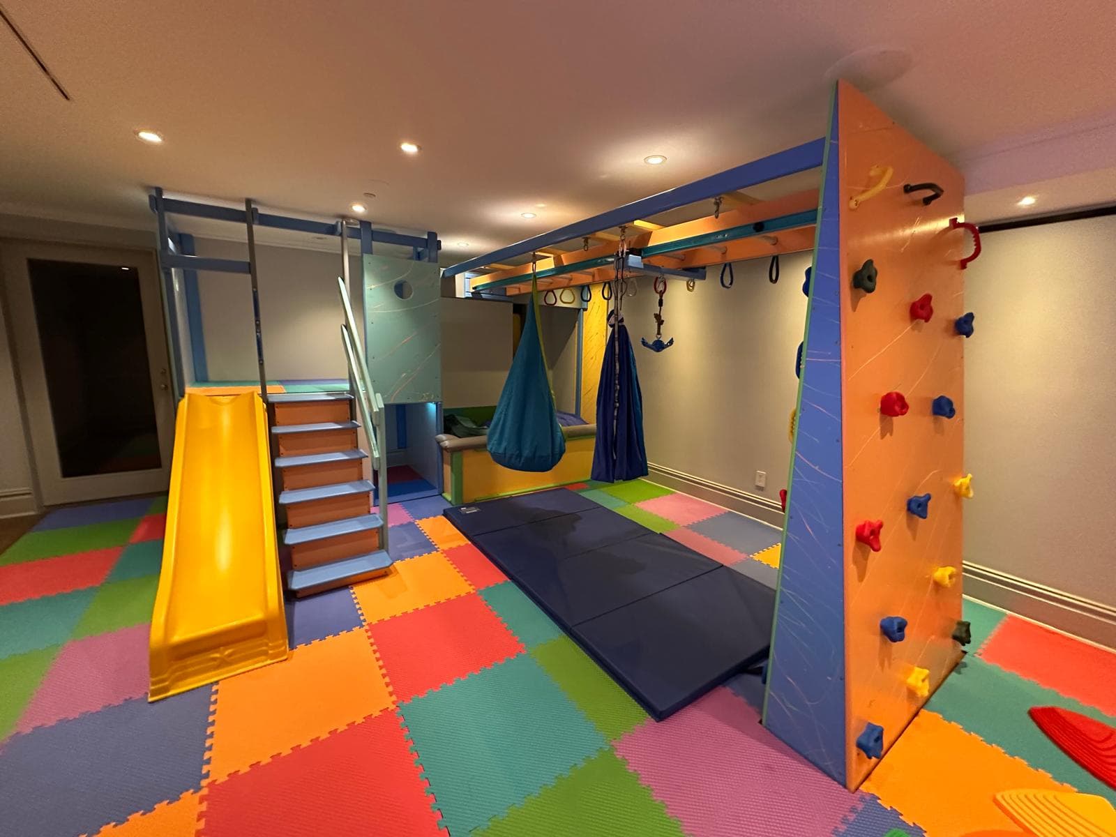 Residential sensory gym setup
